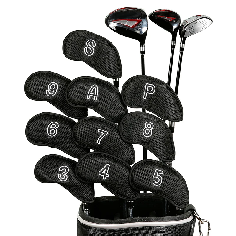 10Pcs Golf Club Headcovers Protector Cases Golf Training Equipment Protection Sleeves Golf Iron Covers Set for Putters Women Men
10Pcs Golf Club Headcovers Protector Cases Golf Training Equipment Protection Sleeves Golf Iron Covers Set for Putters Women Men