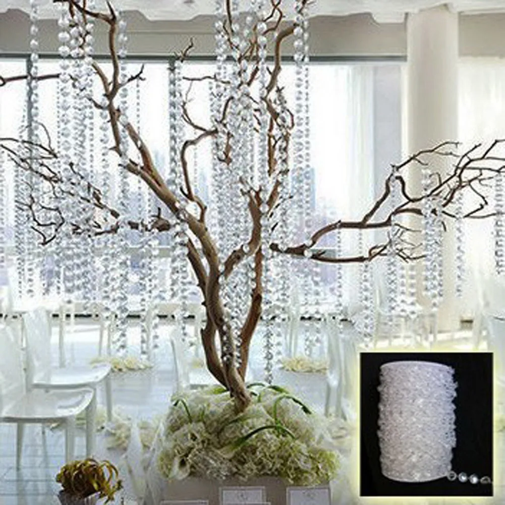 33FT White Tranparent Octagonal Beads Acrylic Wedding Party Decors decoratio Diamond Crystal Garland Hanging Lights Curtain
33FT White Tranparent Octagonal Beads Acrylic Wedding Party Decors decoratio Diamond Crystal Garland Hanging Lights Curtain