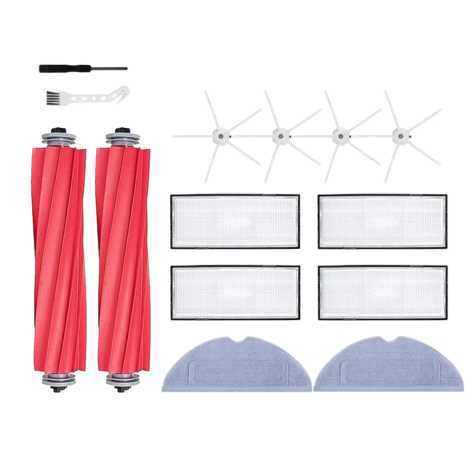 14Pcs for Xiaomi Roborock S7 T7S T7S Plus Vacuum Cleaner Spare Parts Main Brush Side Brush Hepa Filter Mop Cloth
14Pcs for Xiaomi Roborock S7 T7S T7S Plus Vacuum Cleaner Spare Parts Main Brush Side Brush Hepa Filter Mop Cloth