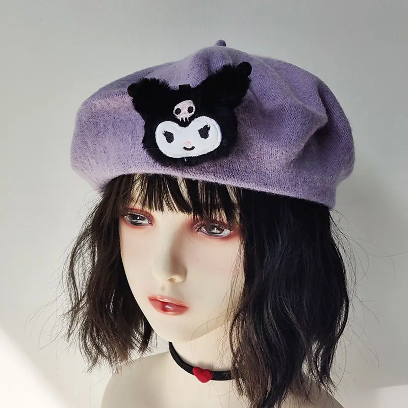 Sanrio Fashion Beret Cute Kuromi Mymelody Girls' Student Color Beret Sweet New Style Versatile Autumn and Winter Painter's Hat
Sanrio Fashion Beret Cute Kuromi Mymelody Girls' Student Color Beret Sweet New Style Versatile Autumn and Winter Painter's Hat
