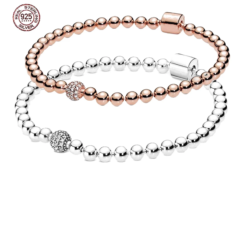 Fashion Hot Selling S925 Sterling Silver Beaded Series Bracelet Rose Gold Love Bracelet 925 Silver Glow Beaded Chain Bracelet
Fashion Hot Selling S925 Sterling Silver Beaded Series Bracelet Rose Gold Love Bracelet 925 Silver Glow Beaded Chain Bracelet