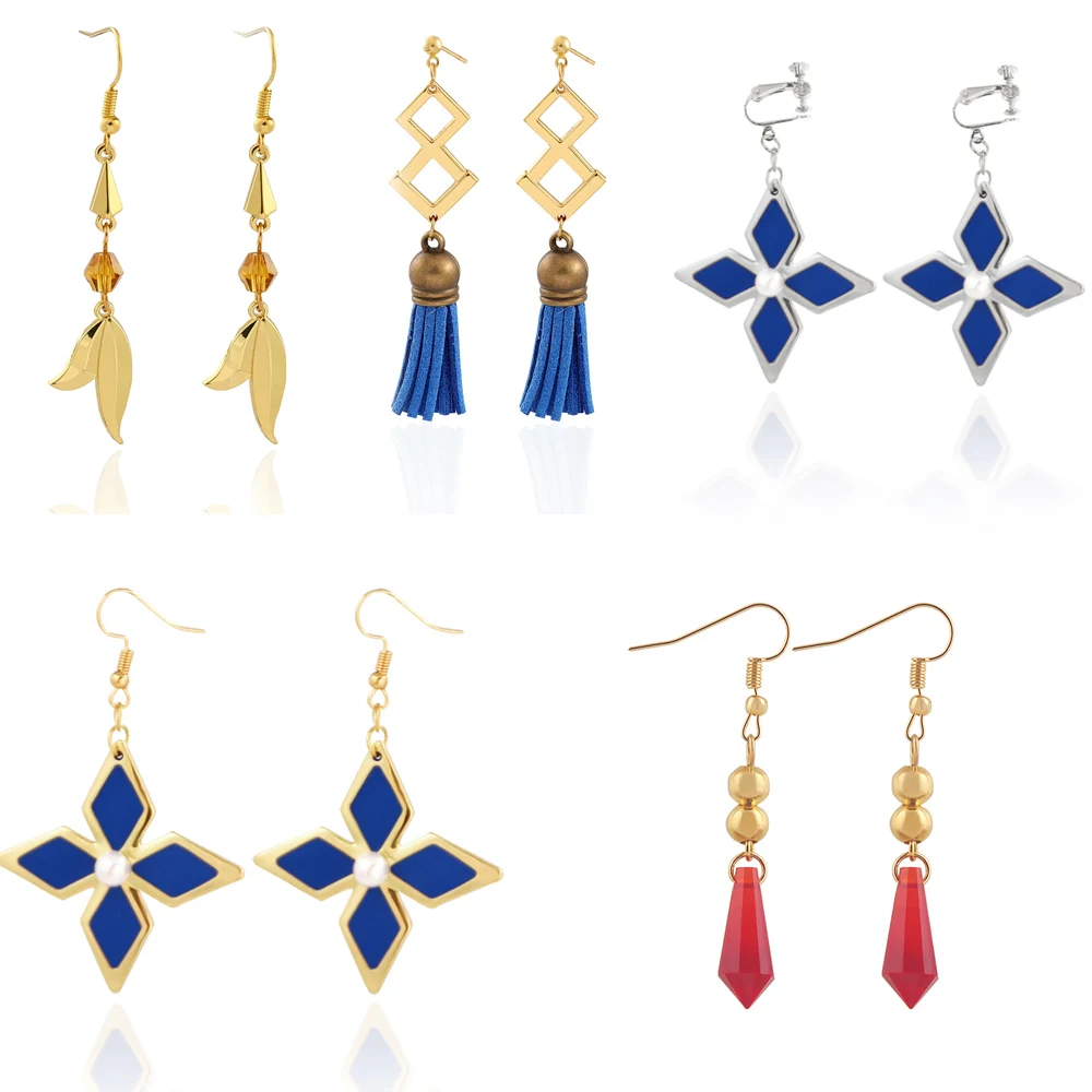 Genshin Impact Earrings 10Pcs/20Pcs Wholesale Tartaglia Keqing Aether Boutique Earrings Decorative Gift JJewelry Props 
Genshin Impact Earrings 10Pcs/20Pcs Wholesale Tartaglia Keqing Aether Boutique Earrings Decorative Gift JJewelry Props