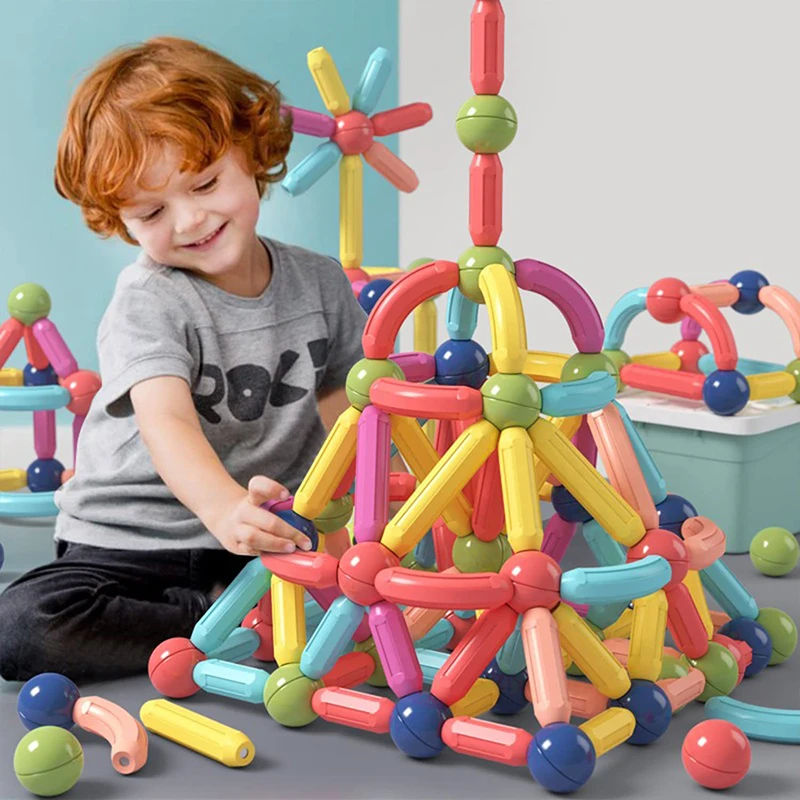 Magnetic Building Blocks Magnet Constructor Bricks Set DIY Magnetic Balls Stick Montessori Educational Toys For Children Gift
Magnetic Building Blocks Magnet Constructor Bricks Set DIY Magnetic Balls Stick Montessori Educational Toys For Children Gift