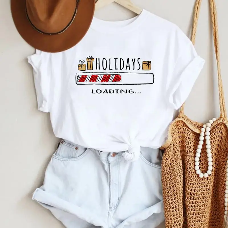 Women Merry Christmas Trend Style 90s Lady New Year Holiday Print Tshirts Trend Graphic Travel Top T Shirt Tee T-Shirt 
Women Merry Christmas Trend Style 90s Lady New Year Holiday Print Tshirts Trend Graphic Travel Top T Shirt Tee T-Shirt