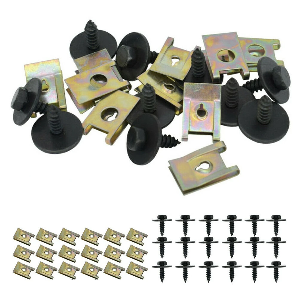 Automobile accessories 40pcs U Nut Hex Screw Speed Fastener Undertray Sheet Metal Clip Fixing
Automobile accessories 40pcs U Nut Hex Screw Speed Fastener Undertray Sheet Metal Clip Fixing