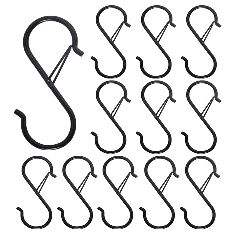 S Hooks For Hanging - S Shaped Hooks For Kitchen Utensil And Closet Rod - Black S Hooks For Hanging Plants,Pots
S Hooks For Hanging - S Shaped Hooks For Kitchen Utensil And Closet Rod - Black S Hooks For Hanging Plants,Pots
