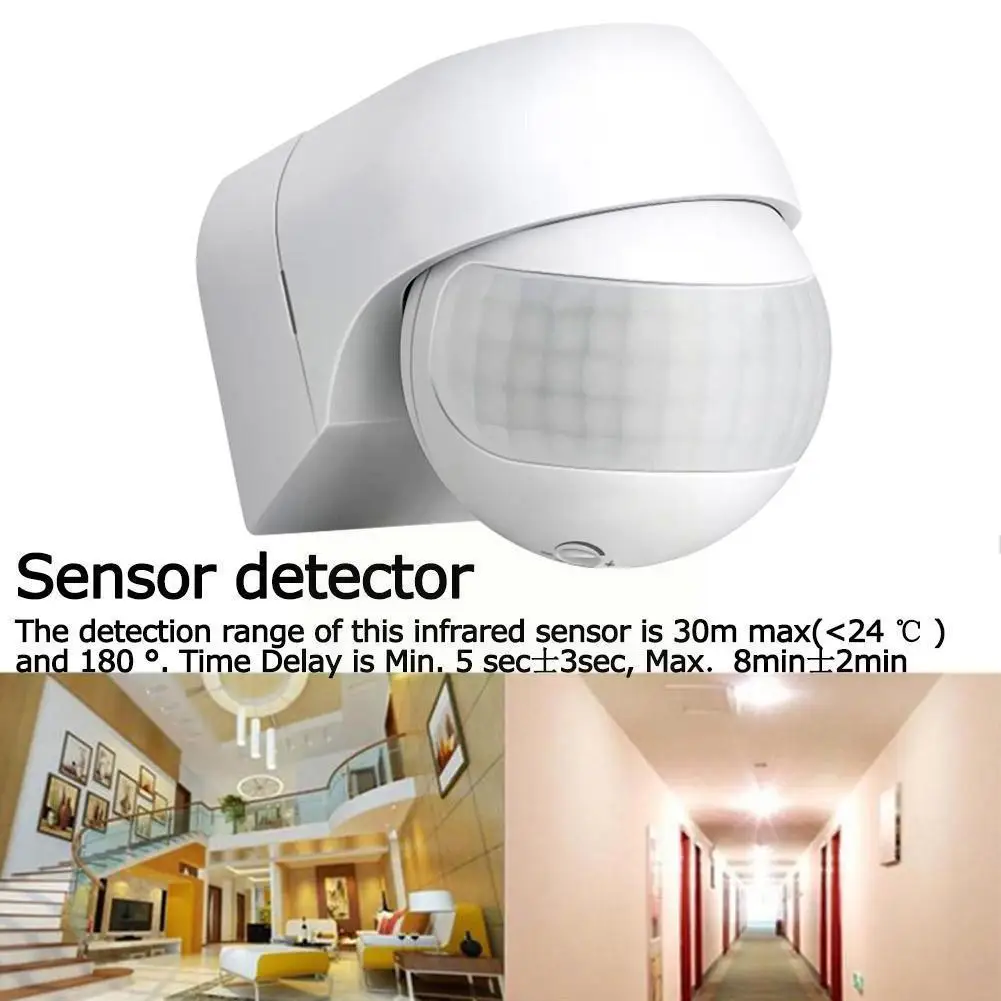 New 1pcs Motion Sensor 110v~230v Motion Automatic Outdoor Rotating Infrared Timer 180 Sensor P Degree U4v9 Switch Light C9h8
New 1pcs Motion Sensor 110v~230v Motion Automatic Outdoor Rotating Infrared Timer 180 Sensor P Degree U4v9 Switch Light C9h8