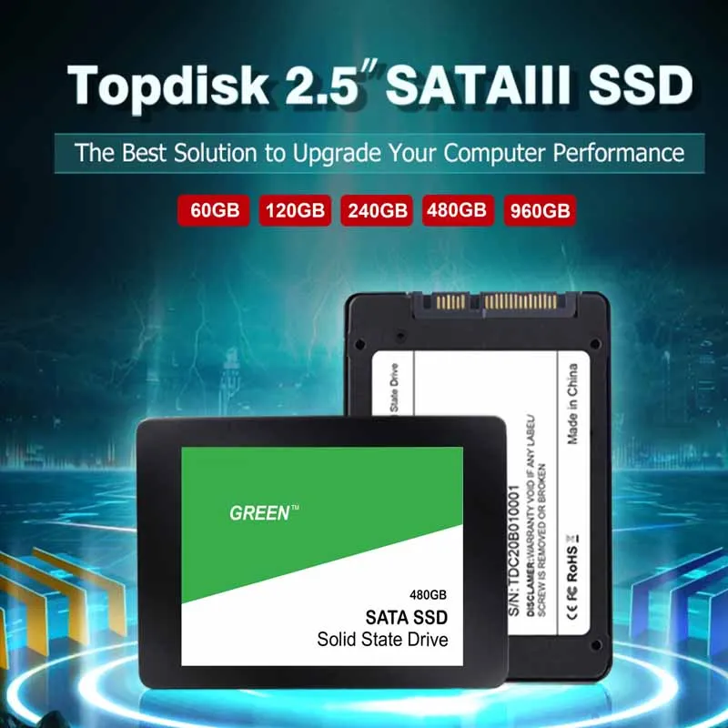 SSD жесткий диск 480 ГБ 1 ТБ Sata 3 2,5 дюйма TLC 500 МБ/с. Внутренние твердотельные диски высокая скорость для ноутбуков и настольных компьютеров
SSD жесткий диск 480 ГБ 1 ТБ Sata 3 2,5 дюйма TLC 500 МБ/с. Внутренние твердотельные диски высокая скорость для ноутбуков и настольных компьютеров