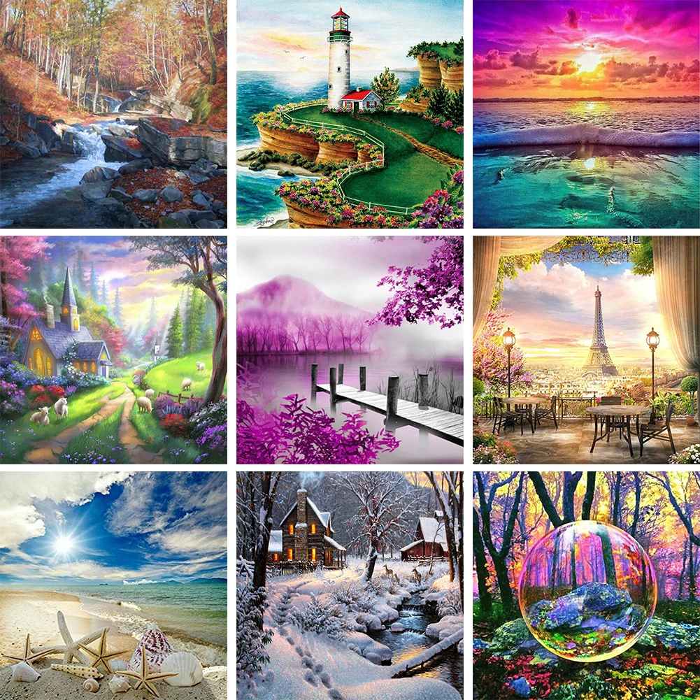 5D DIY Diamond Drawing Scenery Series Full Round Drill Art Picture of Rhinestone Kit Handmade Gift Home Decoration
5D DIY Diamond Drawing Scenery Series Full Round Drill Art Picture of Rhinestone Kit Handmade Gift Home Decoration
