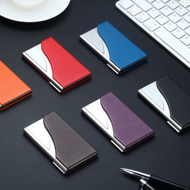Business Card Holder ID Case PU Leather Credit Card Box Stainless Steel Buckle Business Name Card Holder Slim Pocket
Business Card Holder ID Case PU Leather Credit Card Box Stainless Steel Buckle Business Name Card Holder Slim Pocket