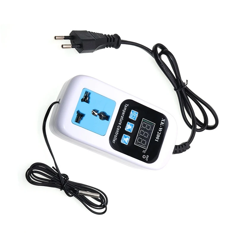 Promotion! XK-W2001 Digital Temperature Controller Socket AC 110-220V Thermostat Regulator Socket Outlet With NTC Sensor
Promotion! XK-W2001 Digital Temperature Controller Socket AC 110-220V Thermostat Regulator Socket Outlet With NTC Sensor