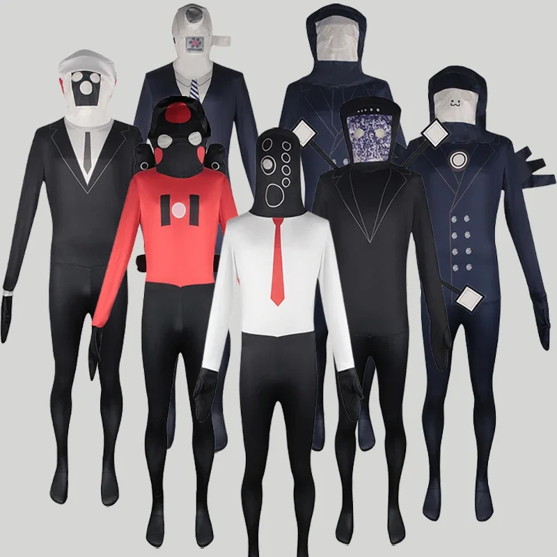 Adult Kids Skibidi Toilet Cosplay Costume Tv Man Speaker Man Cosplay Bodysuit Jumpsuit and Mask Halloween Costume for Men Women
Adult Kids Skibidi Toilet Cosplay Costume Tv Man Speaker Man Cosplay Bodysuit Jumpsuit and Mask Halloween Costume for Men Women