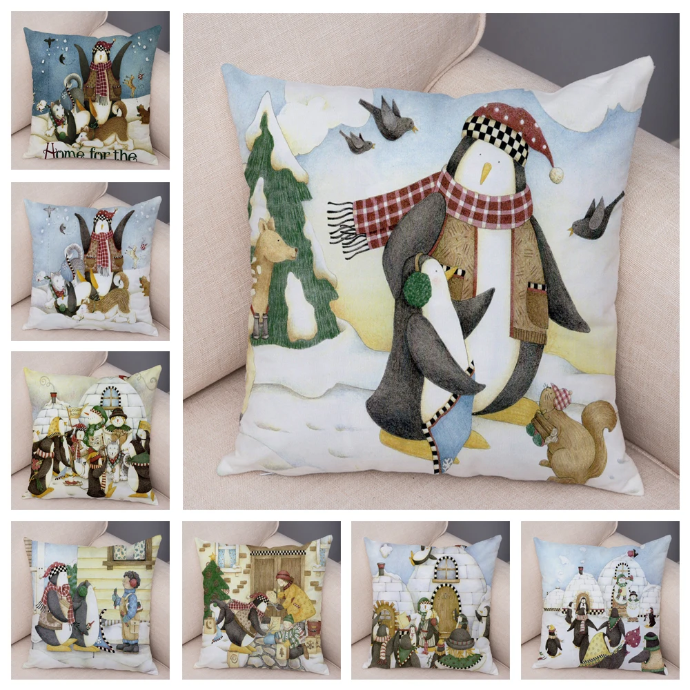 Merry Christmas Cushion Cover Decor Cute Cartoon Penguin Dog Pillowcase Kids Room Sofa
Merry Christmas Cushion Cover Decor Cute Cartoon Penguin Dog Pillowcase Kids Room Sofa
