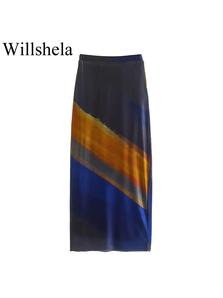 Willshela Women Fashion Tulle Printed Midi Skirt Vintage High Waist Female Chic Lady Skirts Mujer Outfits
Willshela Women Fashion Tulle Printed Midi Skirt Vintage High Waist Female Chic Lady Skirts Mujer Outfits