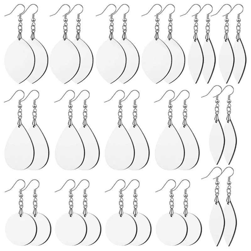 Sublimation Earrings Blank Heat Transfer Line Hook Earrings Unpolished Wooden Teardrop Various Shapes Earring Hooks
Sublimation Earrings Blank Heat Transfer Line Hook Earrings Unpolished Wooden Teardrop Various Shapes Earring Hooks