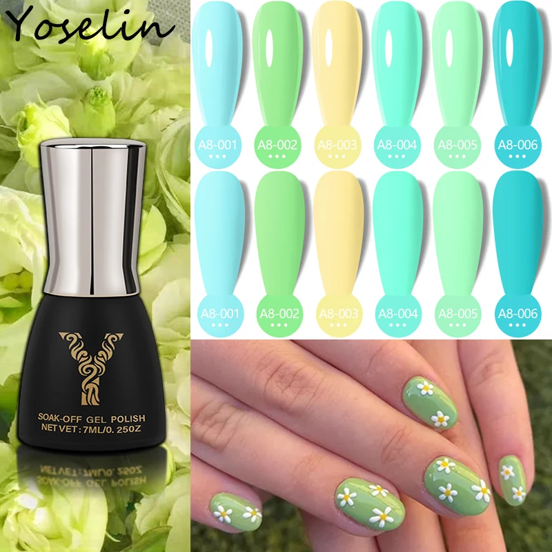 YOKEFELLOW Green Series Gel Nail Polish Manicure Soak Off Polish Nail Art Gel Varnish Top Coat 7ML Semi-Permanent Manicure Gel
YOKEFELLOW Green Series Gel Nail Polish Manicure Soak Off Polish Nail Art Gel Varnish Top Coat 7ML Semi-Permanent Manicure Gel