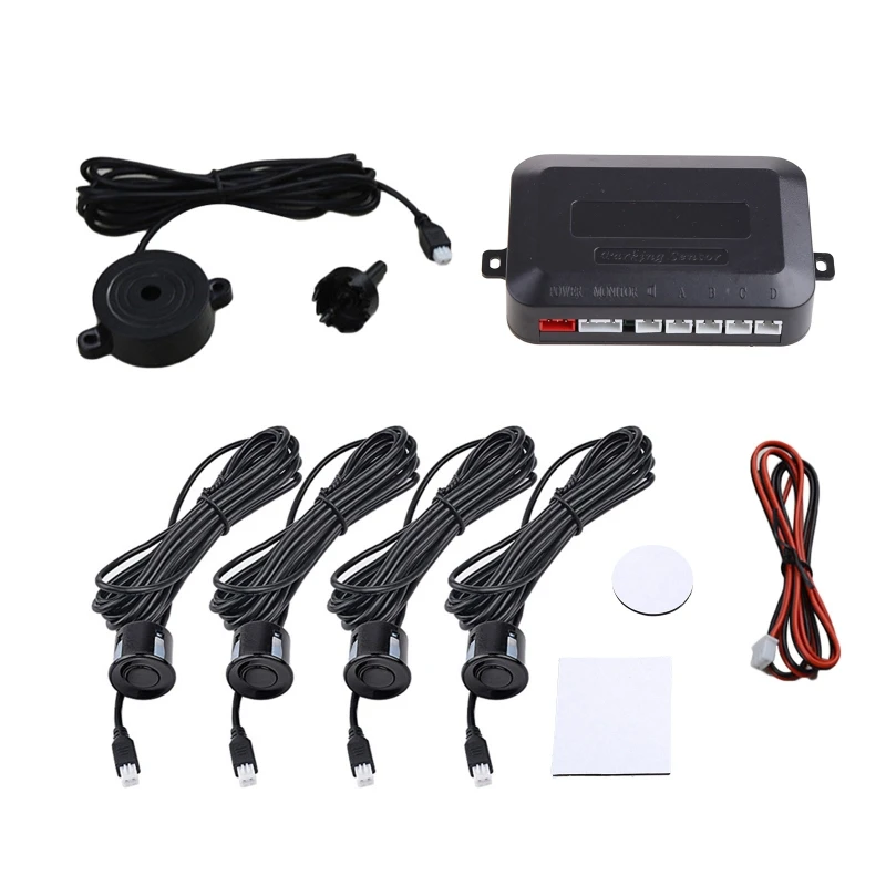 Car Reverse Backup Parking Sensor Radar-System 4 Probes Buzzer Beeps Detection Distance Waterproof Sound Indicator 12V
Car Reverse Backup Parking Sensor Radar-System 4 Probes Buzzer Beeps Detection Distance Waterproof Sound Indicator 12V