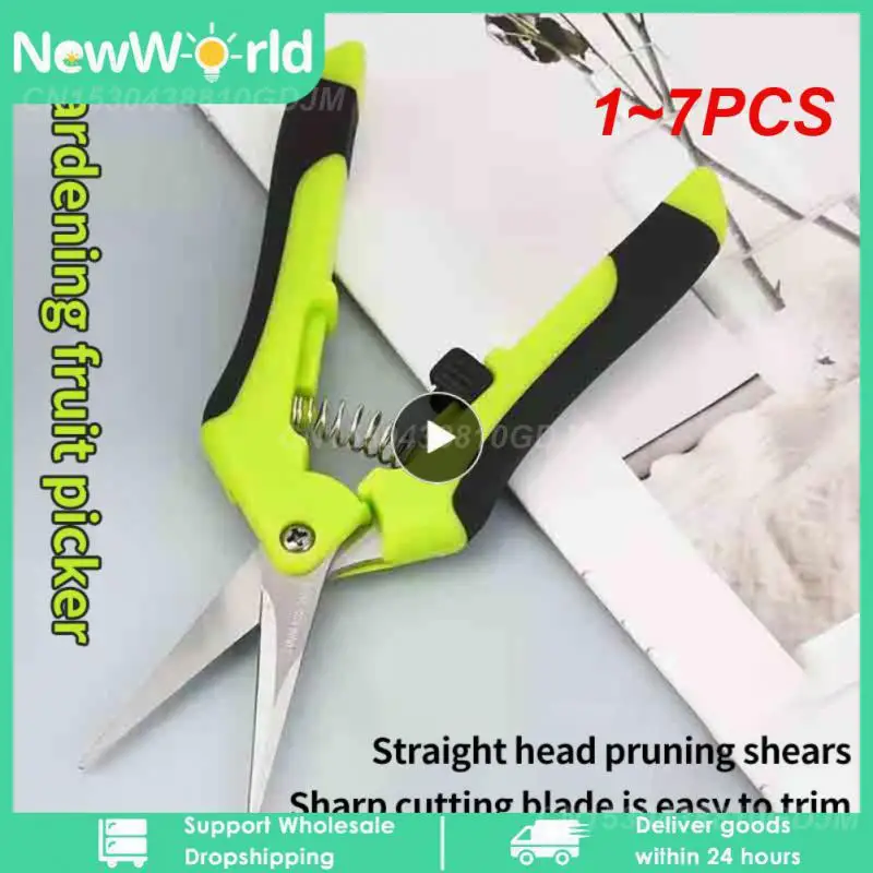 1~7PCS Inch Gardening Hand Pruner Pruning Shear Trimming Scissors Stainless Steel Straight/ Curved Blades for Buds Herbs Flowers
1~7PCS Inch Gardening Hand Pruner Pruning Shear Trimming Scissors Stainless Steel Straight/ Curved Blades for Buds Herbs Flowers