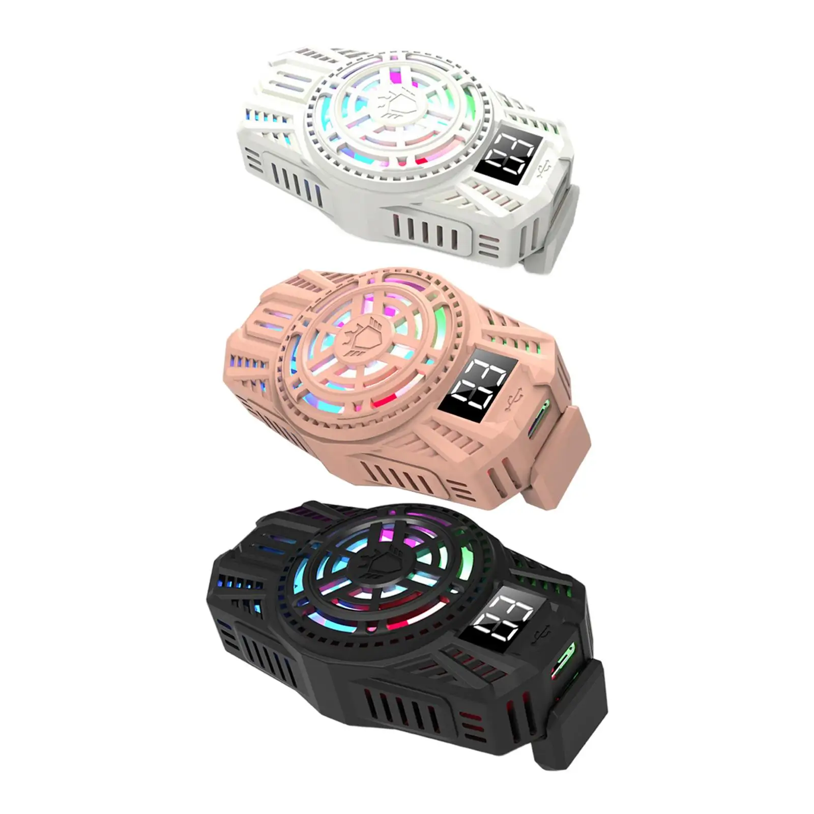 Phone Cooling Fan Radiator LED Digital Display Phone Cooler Fan for Playing Game
Phone Cooling Fan Radiator LED Digital Display Phone Cooler Fan for Playing Game