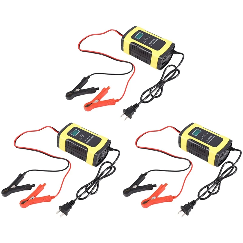 3X Car Battery Charger 110V To 220V To 12V 6A Fast Power Charging Wet Dry Lead Acid Digital Lcd Display-(US Plug)
3X Car Battery Charger 110V To 220V To 12V 6A Fast Power Charging Wet Dry Lead Acid Digital Lcd Display-(US Plug)