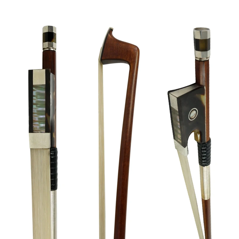 Aiersi bow instruments high grade pernambuco violin bow with hawksbill frog abalone pearl inlaid
Aiersi bow instruments high grade pernambuco violin bow with hawksbill frog abalone pearl inlaid