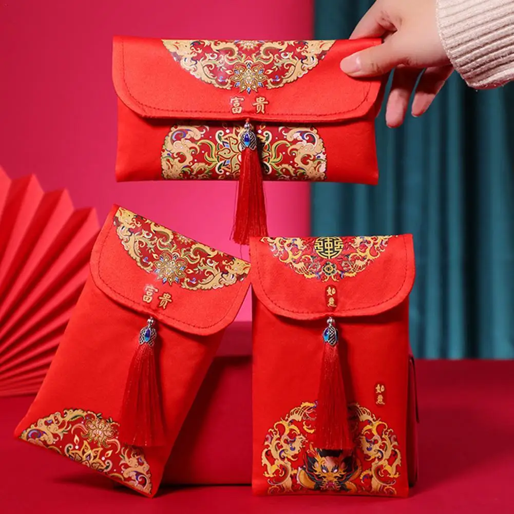 Красные конверты из парчи в китайском стиле для весеннего фестиваля Hong Bao с рисунком для нового года, свадьбы, дня рождения
Красные конверты из парчи в китайском стиле для весеннего фестиваля Hong Bao с рисунком для нового года, свадьбы, дня рождения