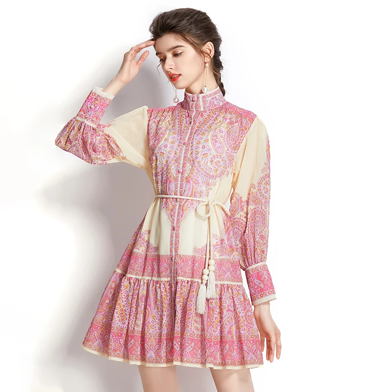 2022 New Summer High Quality Mini Dress for Women Elegant Fashon Chiffon Casual Stand Collar Sexy Long Puff Sleeve Party Floral
2022 New Summer High Quality Mini Dress for Women Elegant Fashon Chiffon Casual Stand Collar Sexy Long Puff Sleeve Party Floral