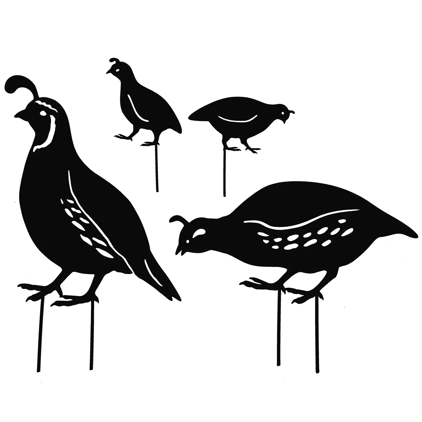 4 Pcs Outdoor Statues Quail Wrought Iron Ornaments Metal Decoration Yard Lawn Garden Rooster Kit
4 Pcs Outdoor Statues Quail Wrought Iron Ornaments Metal Decoration Yard Lawn Garden Rooster Kit