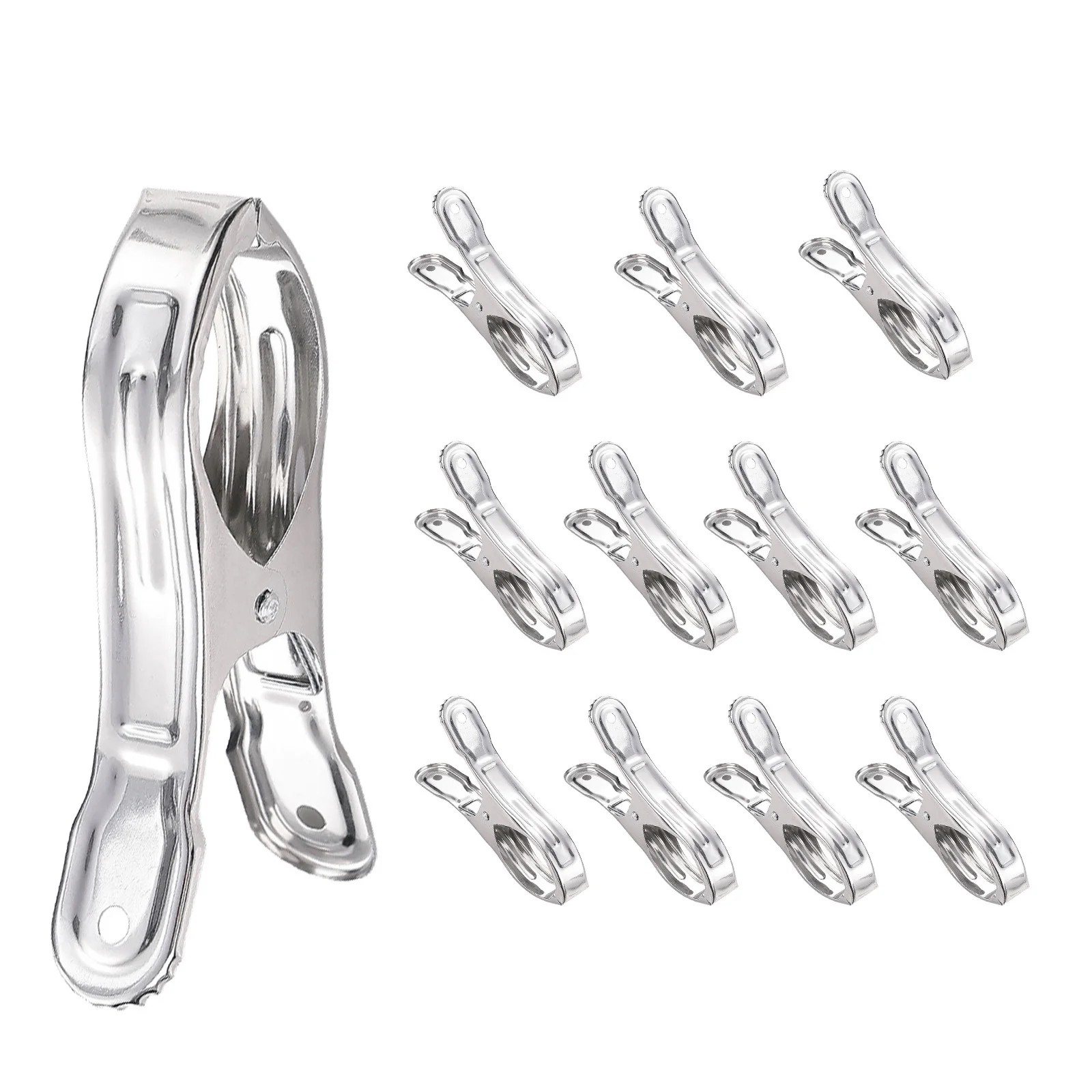 12/24/36Pcs Multipurpose Windproof Clothes Pegs Hanging Pins Stainless Steel Large Metal Hanging Clips For Towels Pool Cover
12/24/36Pcs Multipurpose Windproof Clothes Pegs Hanging Pins Stainless Steel Large Metal Hanging Clips For Towels Pool Cover