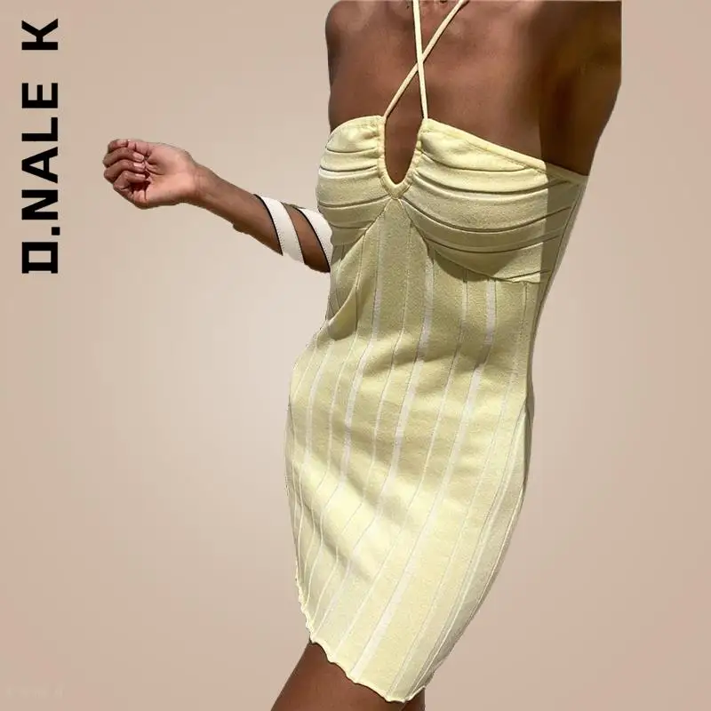 D.Nale K Off-Shoulder Stripe Knitting Bodycon Dress Strapless Knit Mini Dresses Women Summer Beach Party Halter Club Streetwear
D.Nale K Off-Shoulder Stripe Knitting Bodycon Dress Strapless Knit Mini Dresses Women Summer Beach Party Halter Club Streetwear