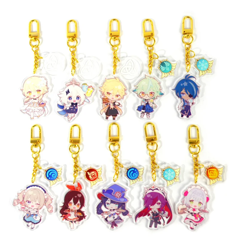 Hot Anime Genshin Impact Keyrings Acrylic Cartoon Figure Paimon Xiao Hutao Cosplay Keychain Kawaii Bags Key Chains Pendant Gift
Hot Anime Genshin Impact Keyrings Acrylic Cartoon Figure Paimon Xiao Hutao Cosplay Keychain Kawaii Bags Key Chains Pendant Gift