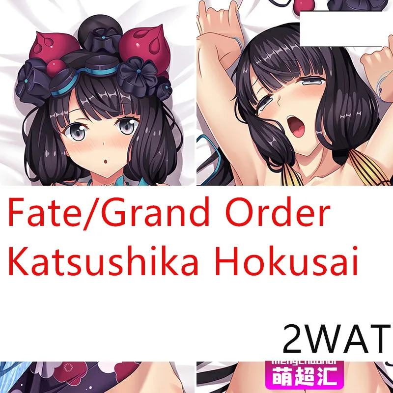 

Anime Fate/Grand Order Katsushika Hokusai Cosplay Dakimakura 2WAT Hugging Body Pillow Case Otaku Pillow Cushion Cover