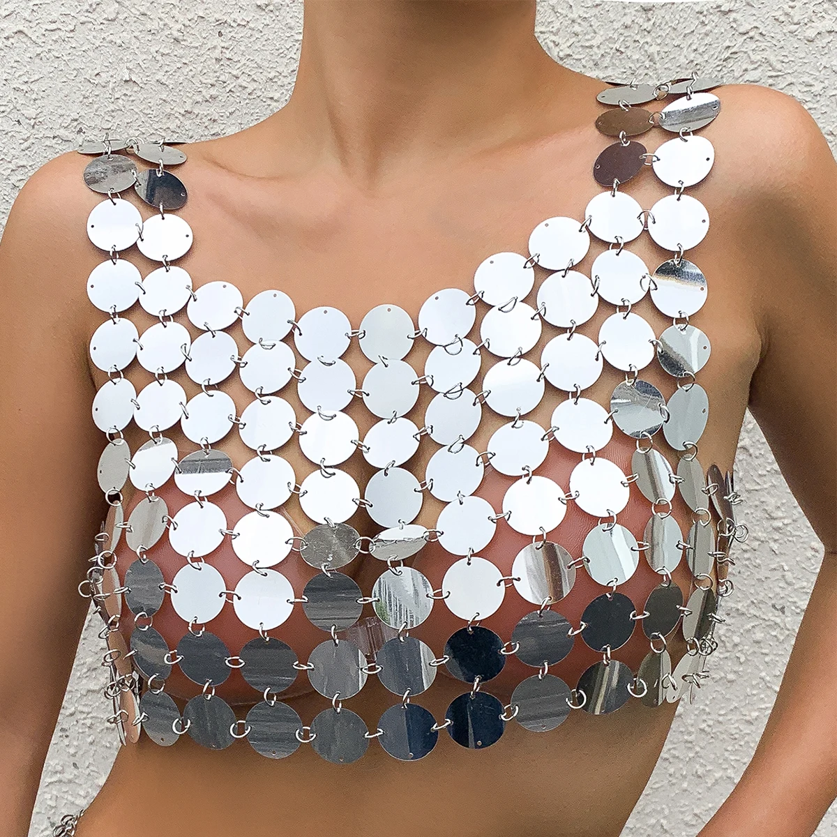 Новинка, яркий блестящий женский бюстгальтер с блестками для ночного клуба 
Новинка, яркий блестящий женский бюстгальтер с блестками для ночного клуба