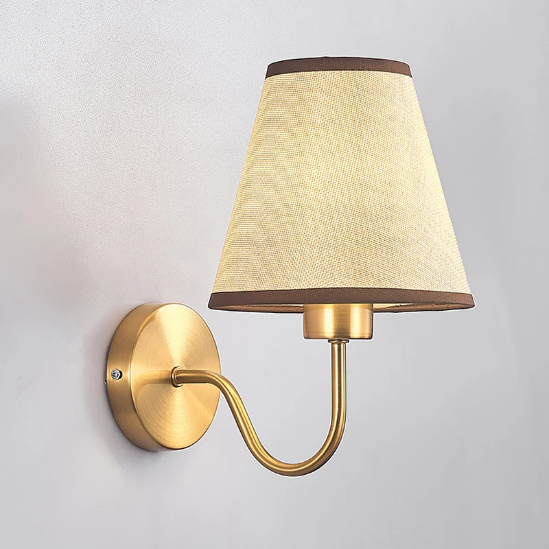 American Wall Lamp Led Bedside Lamp Fabric Lampshade Wall Sconce Light for Indoor Home Decor Living Room Stair Lighting Fixtures
American Wall Lamp Led Bedside Lamp Fabric Lampshade Wall Sconce Light for Indoor Home Decor Living Room Stair Lighting Fixtures