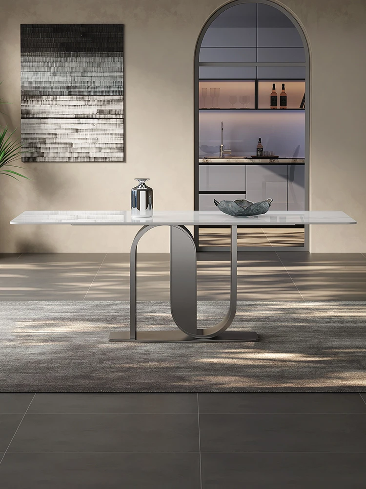 Italian Minimalist Slate Dining Table Modern Home Small Apartment Light Luxury High-end Restaurant Island Dining Table For 6
Italian Minimalist Slate Dining Table Modern Home Small Apartment Light Luxury High-end Restaurant Island Dining Table For 6