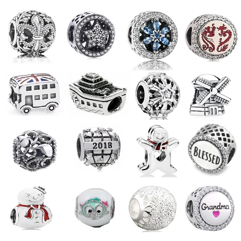 925 Silver Charm Beaded Making Ship Bus Snowman Doll Starfish Dragon Totem Earth Friends Gifts Women Fashion boncuk original
925 Silver Charm Beaded Making Ship Bus Snowman Doll Starfish Dragon Totem Earth Friends Gifts Women Fashion boncuk original