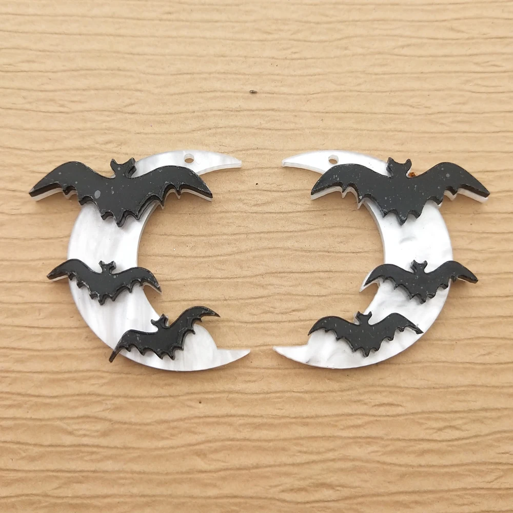 10 шт., акриловые подвески в виде Луны и летучей мыши
10 шт., акриловые подвески в виде Луны и летучей мыши
