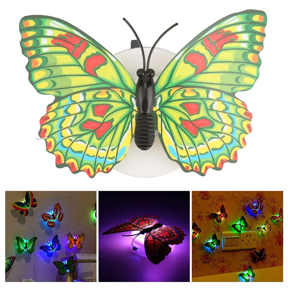 Colorful LED Nigh Lights Butterfly Shape Wall Paste Home Decor For Kids Room Durable Energy-Saving Decorative Lamp
Colorful LED Nigh Lights Butterfly Shape Wall Paste Home Decor For Kids Room Durable Energy-Saving Decorative Lamp