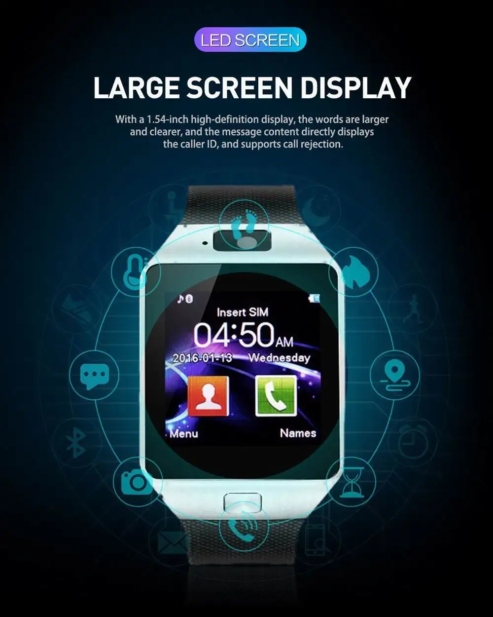 New DZ09 Smartwatch Smart Watch Clock Digital Men Watch Bluetooth SIM TF Card Camera For Android Smart Mobile Phone Wristwatch
New DZ09 Smartwatch Smart Watch Clock Digital Men Watch Bluetooth SIM TF Card Camera For Android Smart Mobile Phone Wristwatch