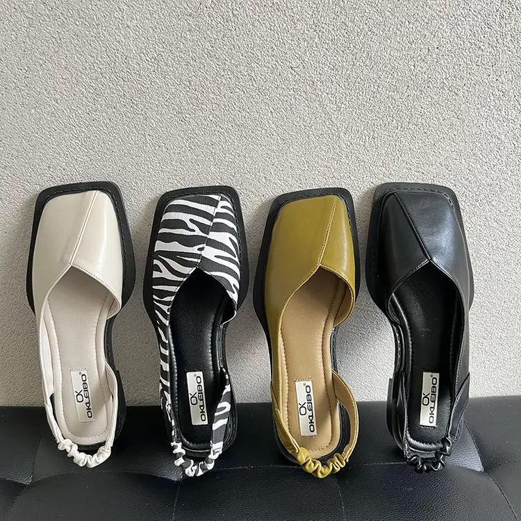 Square Toe Summer Elegant Ladies Sandals Fashion Ladies Elastic Band Flat Heel Women Shallow Party Shoes Square Heel Sandal
Square Toe Summer Elegant Ladies Sandals Fashion Ladies Elastic Band Flat Heel Women Shallow Party Shoes Square Heel Sandal