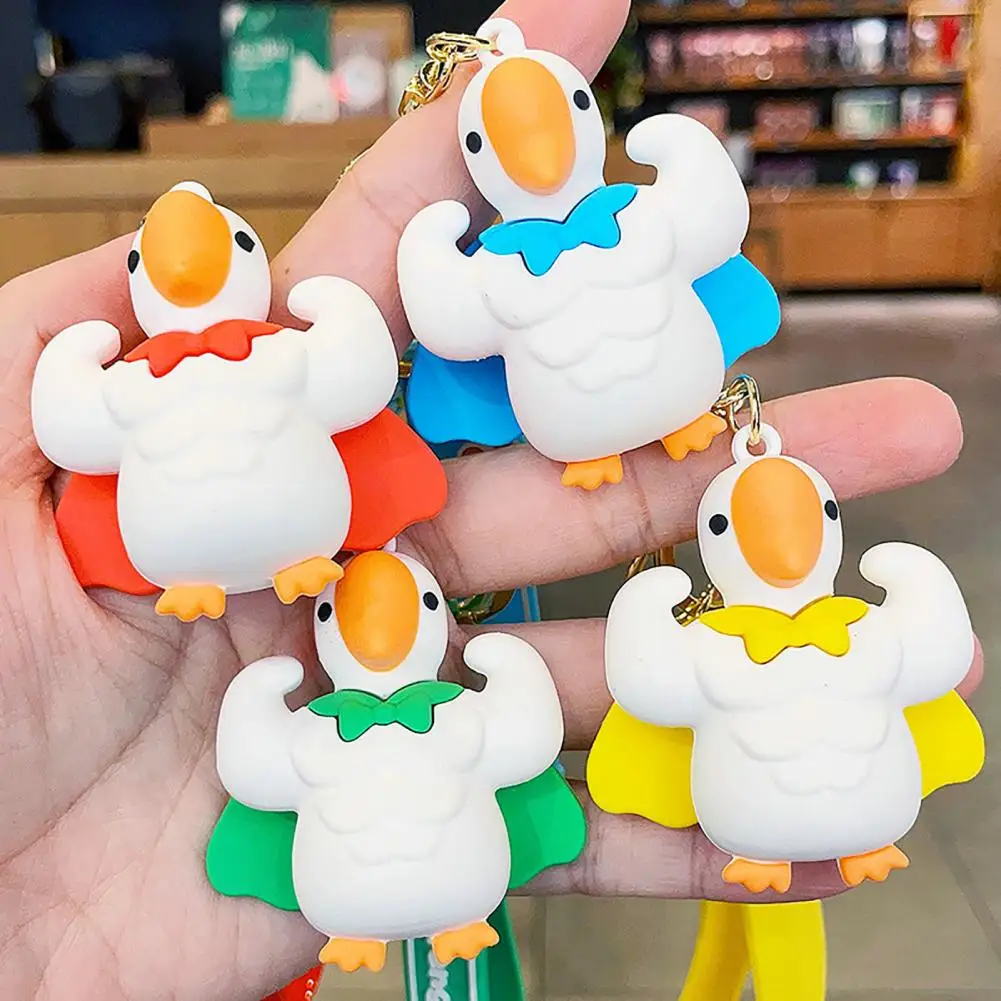 Goose Keychain 3D Doll Letter Strap DIY Gift Animal Mighty Goose Car Key Ring Pendant Backpack Ornament
Goose Keychain 3D Doll Letter Strap DIY Gift Animal Mighty Goose Car Key Ring Pendant Backpack Ornament