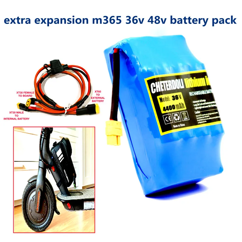 Aleaivy Extra Expansion m365 and Pro Battery Pack 36V 4.4Ah 18650 Rechargeable Lithium ion Battery With Cable Kit for Scooter
Aleaivy Extra Expansion m365 and Pro Battery Pack 36V 4.4Ah 18650 Rechargeable Lithium ion Battery With Cable Kit for Scooter