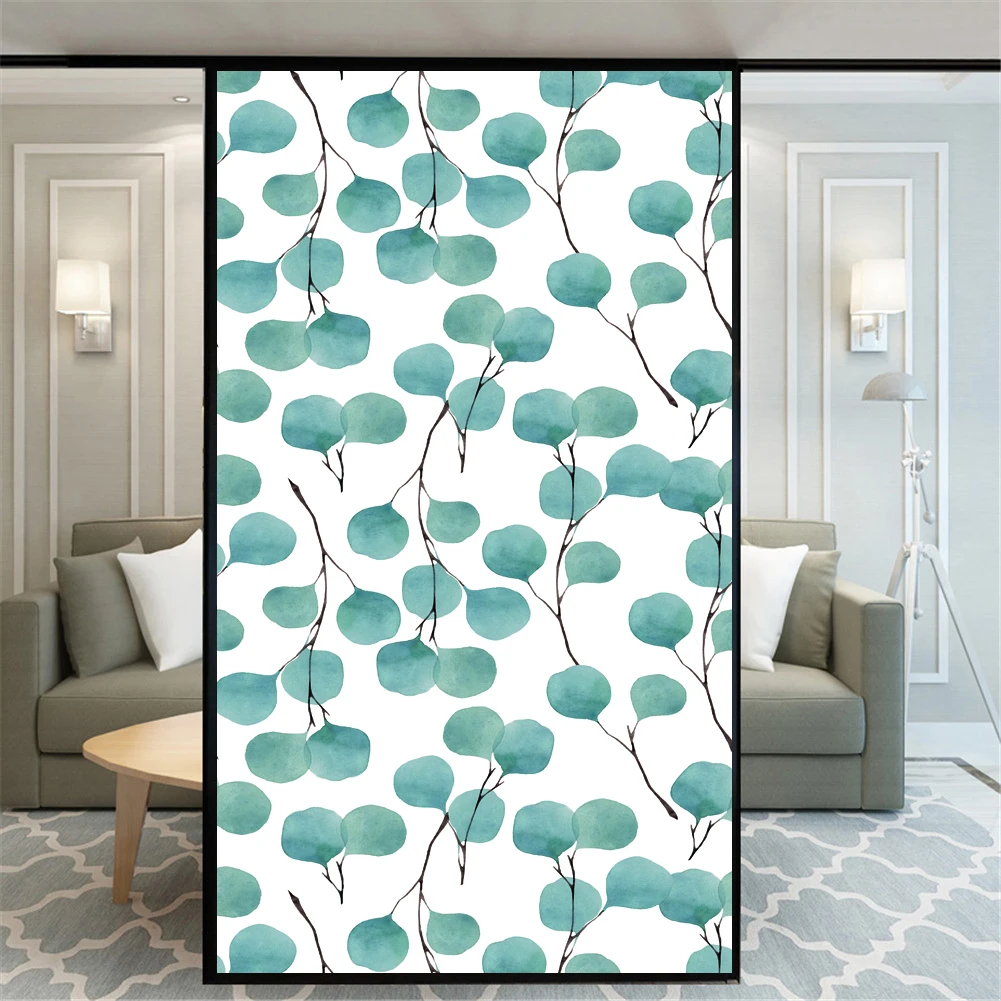 Privacy Window Film Plant Leaves Pattern Decorative Glass Covering No-Glue Static Cling Frosted Window Stickers for Home Decor F
Privacy Window Film Plant Leaves Pattern Decorative Glass Covering No-Glue Static Cling Frosted Window Stickers for Home Decor F
