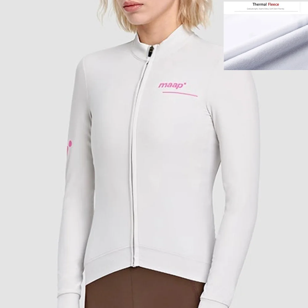 Women's Winter Thermal Fleece MAAP Team Bike Cycling Jersey Comfortable Long Sleeve Mountain Racing Clothes Warm Bicycle Shirt
Women's Winter Thermal Fleece MAAP Team Bike Cycling Jersey Comfortable Long Sleeve Mountain Racing Clothes Warm Bicycle Shirt