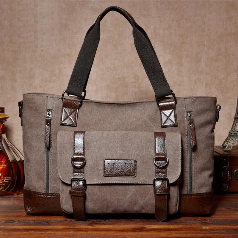 Outdoor Travel Bag Large Capacity Canvas Shoulder Handbags Men Vintage Duffel Bag Tote Weekend Overnight Luggage Handbag X101WC 
Outdoor Travel Bag Large Capacity Canvas Shoulder Handbags Men Vintage Duffel Bag Tote Weekend Overnight Luggage Handbag X101WC