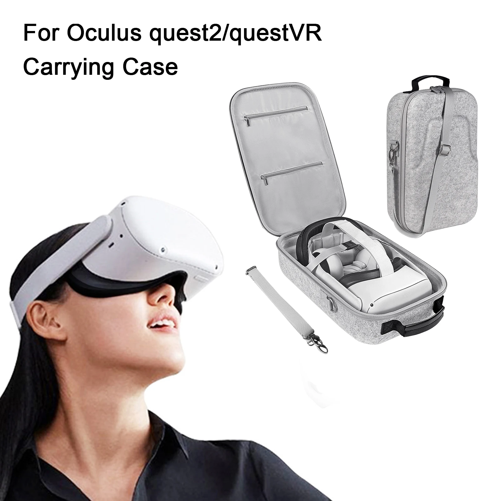 2022 Felt Travel Storage Bag For Oculus Quest/Quest 2 VR Glasses Headset Portable Shockproof Carrying Case VR Game Accessories
2022 Felt Travel Storage Bag For Oculus Quest/Quest 2 VR Glasses Headset Portable Shockproof Carrying Case VR Game Accessories
