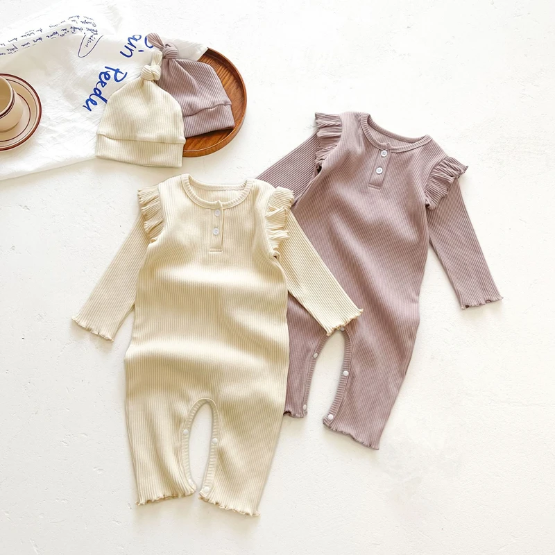 New Autumn Baby Clothes Knitting Romper Long Sleeve Romper Girls Outfits Jumpsuit Newborn Solid Color Cotton Overalls + Hats
New Autumn Baby Clothes Knitting Romper Long Sleeve Romper Girls Outfits Jumpsuit Newborn Solid Color Cotton Overalls + Hats
