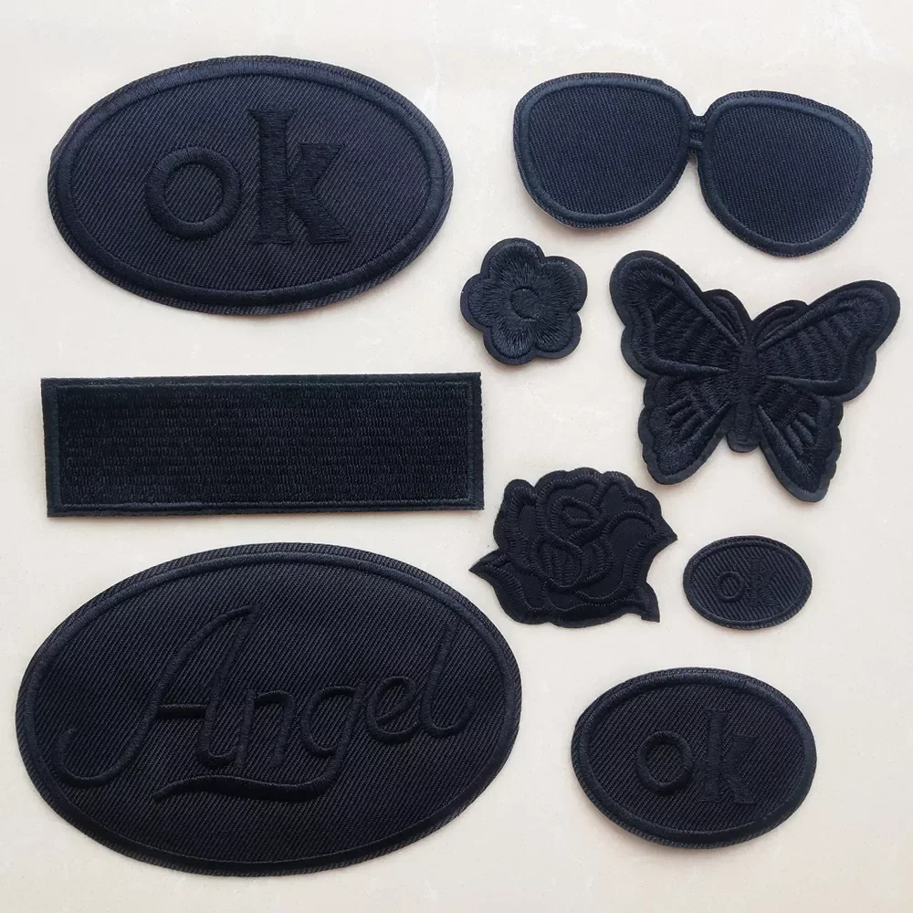 Black Embroidery Iron on Patches for Clothing Jacket Stickers Appliques on Backpack Badges Hats Parkas Coats Patch
Black Embroidery Iron on Patches for Clothing Jacket Stickers Appliques on Backpack Badges Hats Parkas Coats Patch