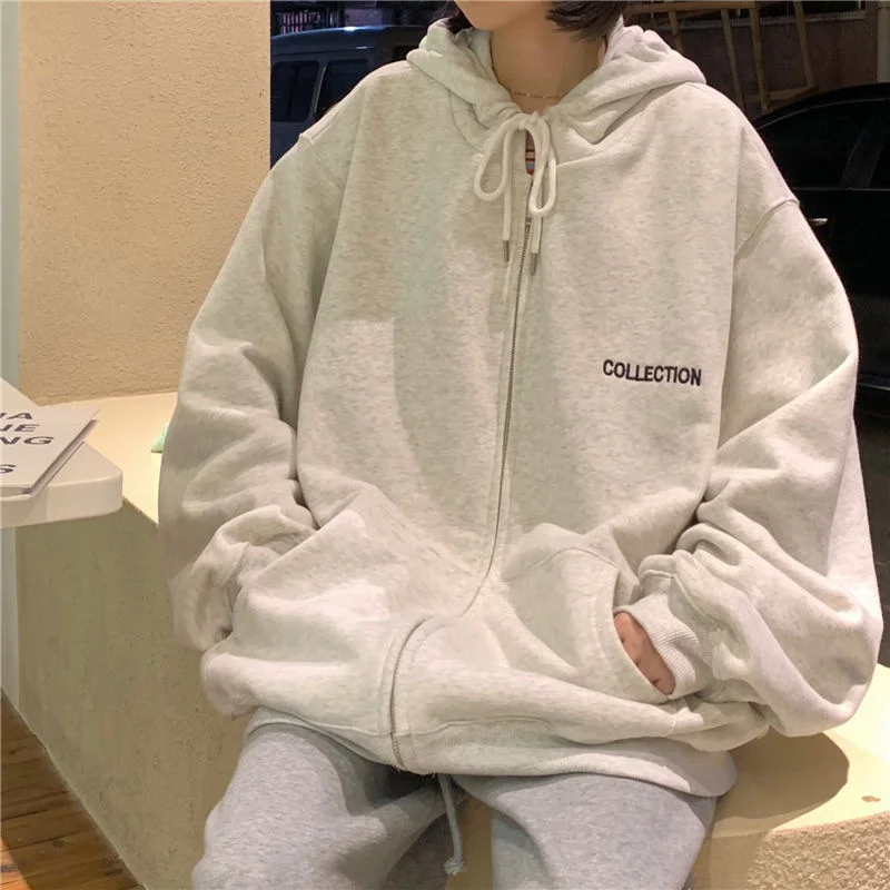 Simple Letter Lazy Wind Plush Sweater Women's Loose Korean BF Spring Medium Long Versatile Cardigan Hoodie
Simple Letter Lazy Wind Plush Sweater Women's Loose Korean BF Spring Medium Long Versatile Cardigan Hoodie
