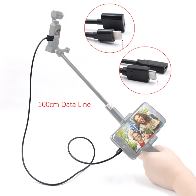 1M Extension Cable Line for DJI OSMO Pocket Handheld Gimbal Lightning Type-c Port USB Charging Extended Data Cables
1M Extension Cable Line for DJI OSMO Pocket Handheld Gimbal Lightning Type-c Port USB Charging Extended Data Cables